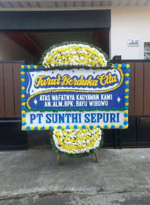 Papan Bunga Duka di Cikarang